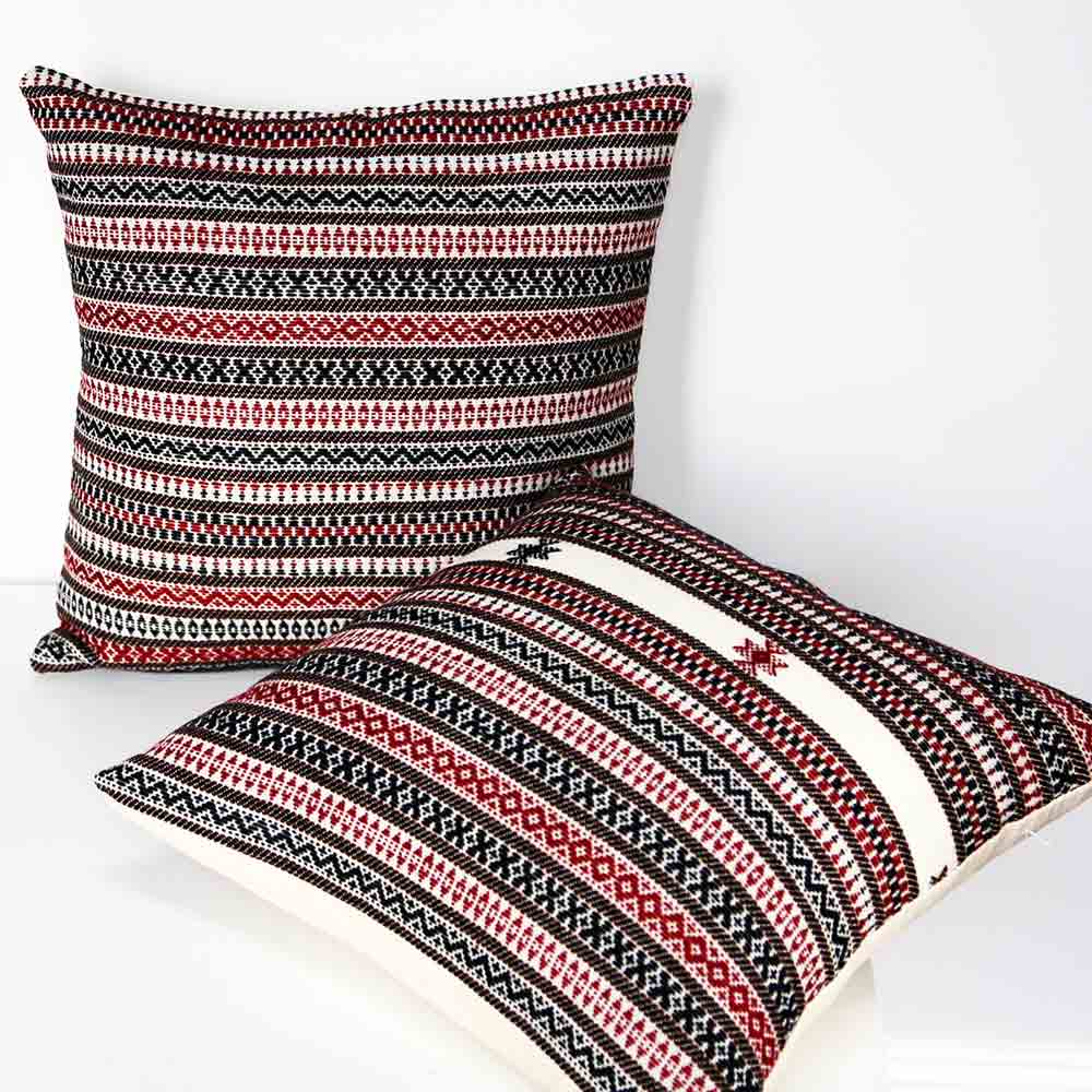 Ethnic Tribal Stripped pattern tapestry Bohemian cushion is a scattered throw pillow for living space